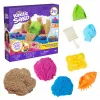 Kinetic Sand Beach Adventure Set – 907g piasku w 3 kolorach z foremkami, narzędziem i tacką do zabawy