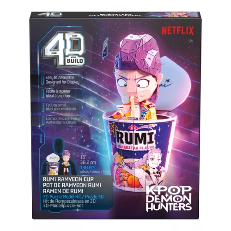 Spin Master 4D Build K-Pop Demon Hunters Rumi Ramen Cup Puzzle 3D