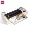 DELI Biurowy laminator E3895-EU A3 | 250 mm/min laminowanie gorącymi wałkami, maks. 125 mikronów, anty-zacięcia, laminowanie na zimno, czarno-srebrny