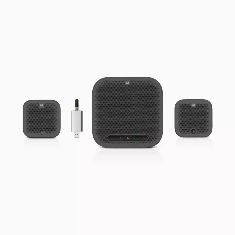 ROCWARE Zestaw konferencyjny do dużych sal A10W 4K UHD USB 3.1 Kamera konferencyjna z podwójnymi mikrofonami stereo, 120° FOV, 4x zoom cyfrowy, USB-C, Plug-and-Play, kompatybilna z Windows, macOS, Chrome OS