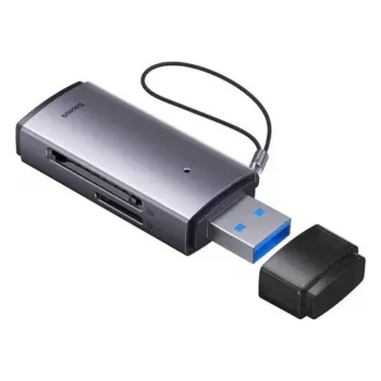 Baseus USB 3.0 2-in-1 Czytnik kart SD i microSD – Szary