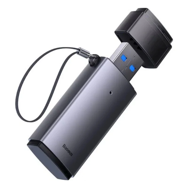 Baseus USB 3.0 2-in-1 Czytnik kart SD i microSD – Szary