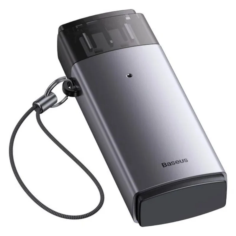 Baseus USB 3.0 2-in-1 Czytnik kart SD i microSD – Szary