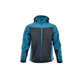 NO NAME Softshell Comfort XXL - wiatroszczelna i wodoodporna kurtka z polarem, czarna