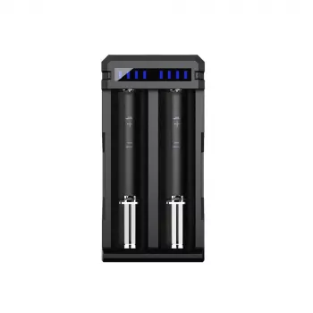 XTAR SC2 USB-C 2-slotowa ładowarka do baterii Li-ion z szybkim ładowaniem 2A i aktywacją 0V