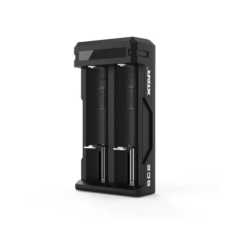 XTAR SC2 USB-C 2-slotowa ładowarka do baterii Li-ion z szybkim ładowaniem 2A i aktywacją 0V