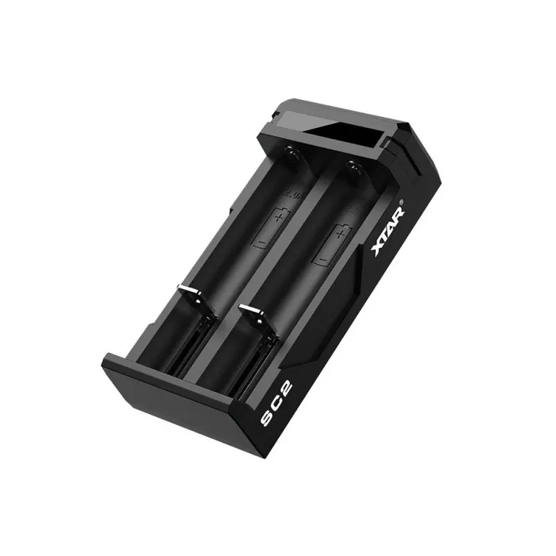 XTAR SC2 USB-C 2-slotowa ładowarka do baterii Li-ion z szybkim ładowaniem 2A i aktywacją 0V