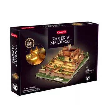 CubicFun Puzzle 3D Zamek w Malborku z LED