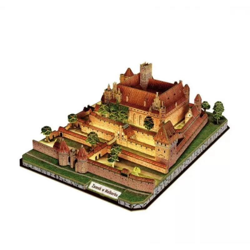 CubicFun 3D Puzzle Zamek w Malborku z Oświetleniem LED - 200 elementów