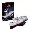CubicFun 3D Puzzle - Model statku MS Prom Varsovia, 150 elementów, długość po złożeniu 44 cm, średni poziom trudności, wiek 8+