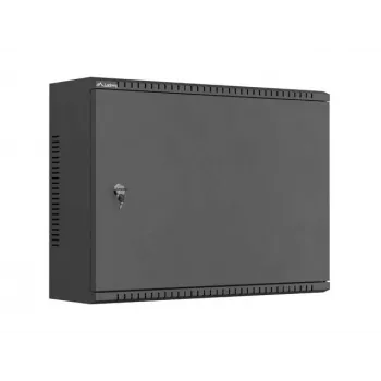 LANBERG TPR 19 Szafa sieciowa 4U do montażu na ścianie z drzwiami mesh 560x420x180 mm Czarna (Zmontowana)