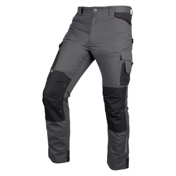 NEO TOOLS Mix&Match Spodnie robocze, płótno, wzmocnienia Cordura, szaro-czarne, rozmiar L