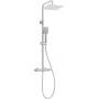 DEANTE NAC_F4HT Deszczownica z termostatycznym mieszaczem, chrom, okrągła głowica 250 mm, 3-funkcyjny prysznic ręczny, wąż 1500 mm, regulowana szyna