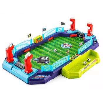 LEAN TOYS 2 w 1 stołowa gra zręcznościowa piłka nożna hokej dla 2 graczy na ladę
