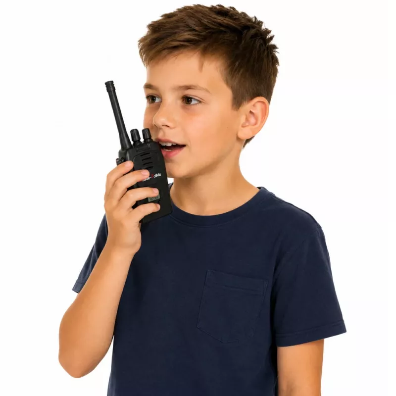LEAN TOYS Walkie Talkie USB z redukcją szumów, czarny, zasięg 200M