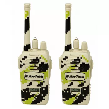 LEAN TOYS Wojskowe Walkie Talkie USB Zasięg 200M Khaki 2 szt.