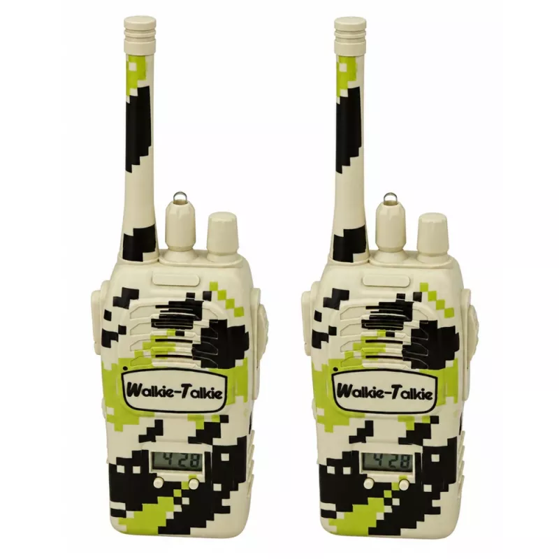 LEAN TOYS Wojskowe Walkie Talkie USB Zasięg 200M Khaki 2 szt.