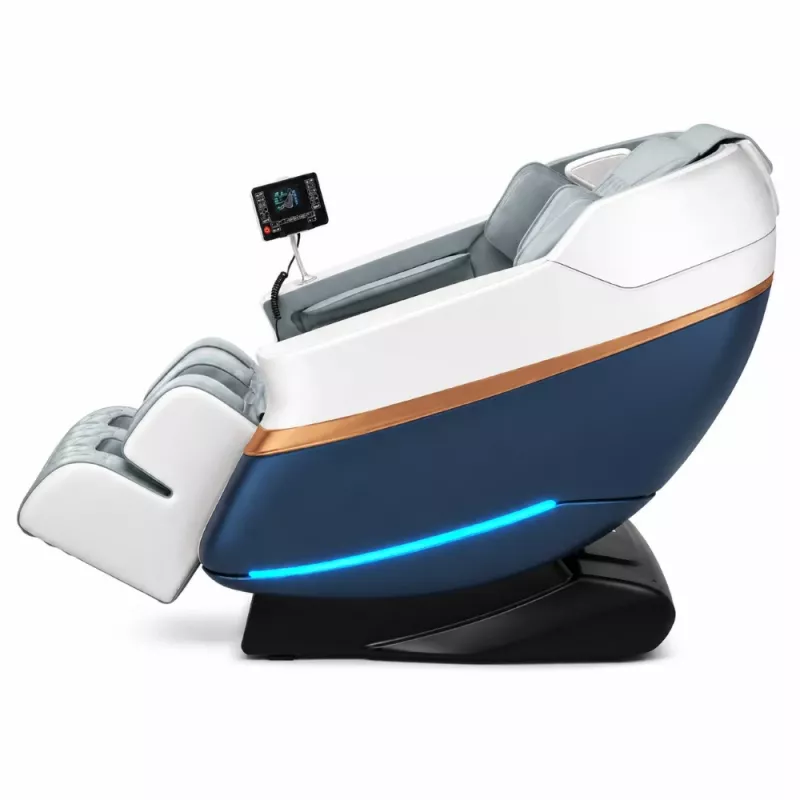 EXTRALINK 3D Zero Gravity Fotel Masażujący Biało-Niebieski