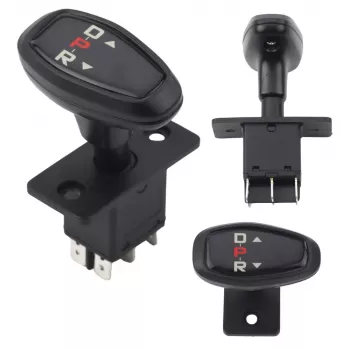 LEAN TOYS Przełącznik biegów do samochodzików dla dzieci - przód/stop/tył, 3-pozycyjny, 6V-12V, 15A, montaż panelowy