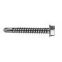 VOLTENO MF-530-4838 Wkręt samowiercący z łbem sześciokątnym z podkładką 4,8 x 38 mm, stal węglowa cynkowana, DIN 7504K, srebrny