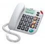 MAXCOM KXT480 - Telefon stacjonarny z identyfikacją rozmówcy, głośnomówiący, czarny