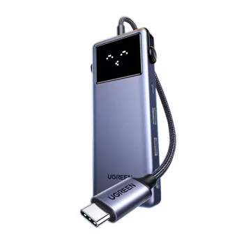 UGREEN USB-C Hub 7-in-1 z 3x USB 3.0, HDMI 4K, Gigabit Ethernet, 100W PD, Space Gray