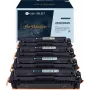 G&G Kompatybilny zestaw tonerów 4 szt. do HP 203X, czarny, cyjan, magenta, żółty, wysoka wydajność, GS-H203X-4P