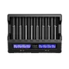 XTAR VC8S USB-C 8-komorowa inteligentna ładowarka akumulatorów z zasilaczem QC3.0 do Li-ion/Ni-MH