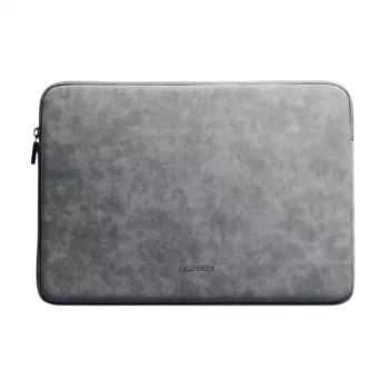 UGREEN Pokrowiec na laptopa 13-13,9 cala szary, skóra PU, magnetyczna podstawka