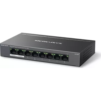 Mercusys MS108GP 8-portowy gigabitowy przełącznik biurkowy PoE+, budżet 123W, Plug & Play