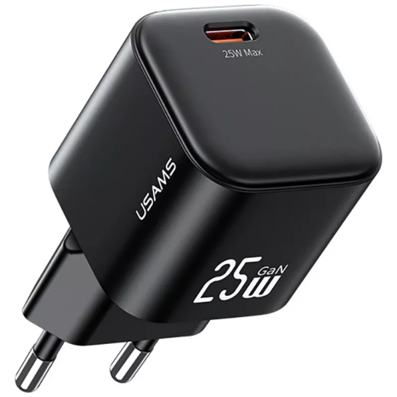 USAMS 25W GaN USB-C szybka ładowarka - biała