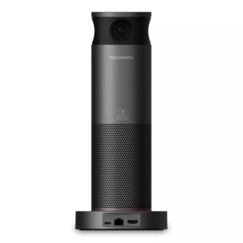 ROCWARE RC360 360° Panoramiczna kamera IP Wi-Fi, 1080P Full HD, dwukierunkowy dźwięk, noktowizja, do użytku wewnętrznego