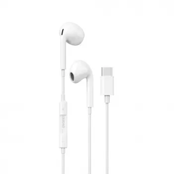Słuchawki douszne DUDAO X14ProT z złączem USB-C, kabel 1,2 m, białe