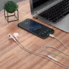 Słuchawki douszne DUDAO X14ProT z złączem USB-C, kabel 1,2 m, białe