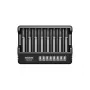 XTAR MX8 8-komorowa uniwersalna ładowarka USB-C do akumulatorów Li-ion/Ni-MH, 0.25A-2A, wskaźniki LED, aktywacja 0V