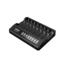XTAR MX8 8-komorowa uniwersalna ładowarka USB-C do akumulatorów Li-ion/Ni-MH, 0.25A-2A, wskaźniki LED, aktywacja 0V
