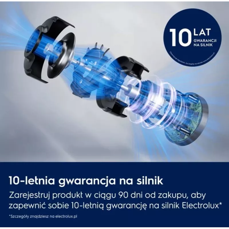 Electrolux Clean 600 EP61CB21W Bezprzewodowy Odkurzacz Pionowy, 21.6V, 55 min Pracy, Pojemnik na kurz 0.3L, Biały