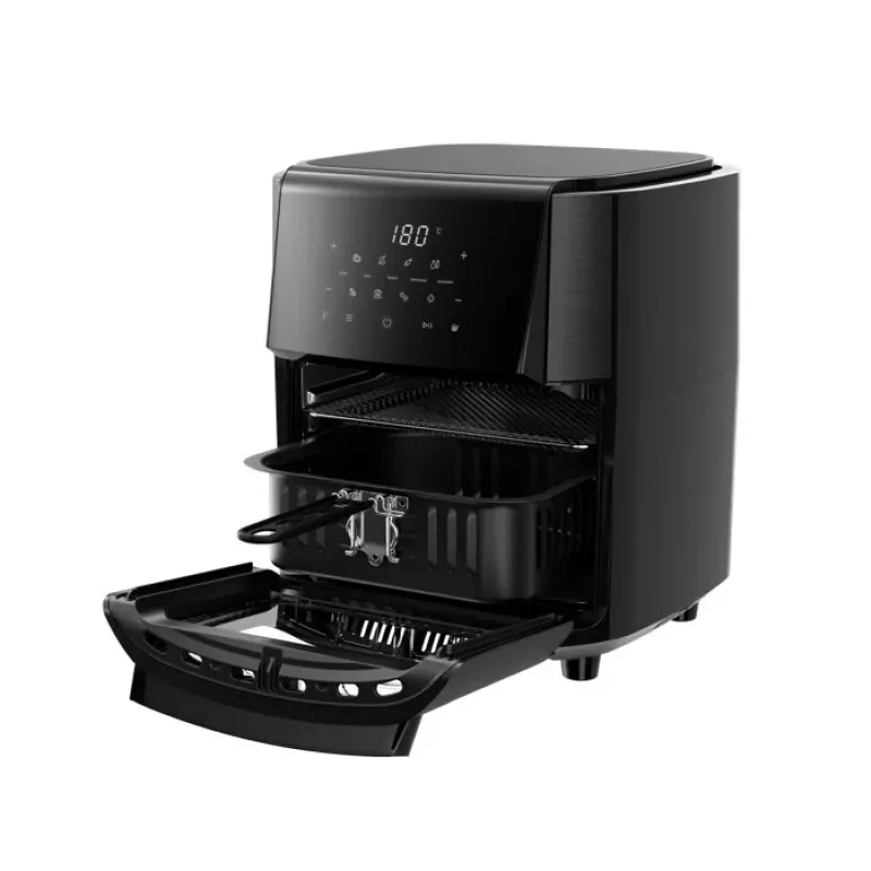 Electrolux AirFryer 800 EAF12B 3,5 l cyfrowy frytownica beztłuszczowa z ekranem dotykowym, 1500 W, 8 programów, czarny