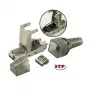 Techly 101911 Cat.6a STP Złącze modułowe RJ45 bez narzędzi, 10G, stop cynku, 22-26 AWG