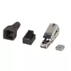 Techly 101911 Cat.6a STP Złącze modułowe RJ45 bez narzędzi, 10G, stop cynku, 22-26 AWG
