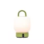 KOODUU Lampa akumulatorowa LOOME Lime - Przenośna lampa stołowa LED, 3-stopniowe ściemniacze dotykowe, IP44 odporna na zachlapanie, USB-C
