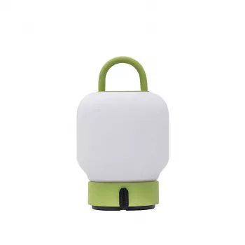 KOODUU Lampa akumulatorowa LOOME Lime - Przenośna lampa stołowa LED, 3-stopniowe ściemniacze dotykowe, IP44 odporna na zachlapanie, USB-C