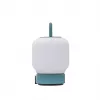 KOODUU Ładowana lampa stołowa LOOME Turkusowa z 3-stopniowym ściemniaczem dotykowym, 200 lm Ciepłe białe LED, USB-C, IP44 Odporna na zachlapanie, zintegrowany uchwyt