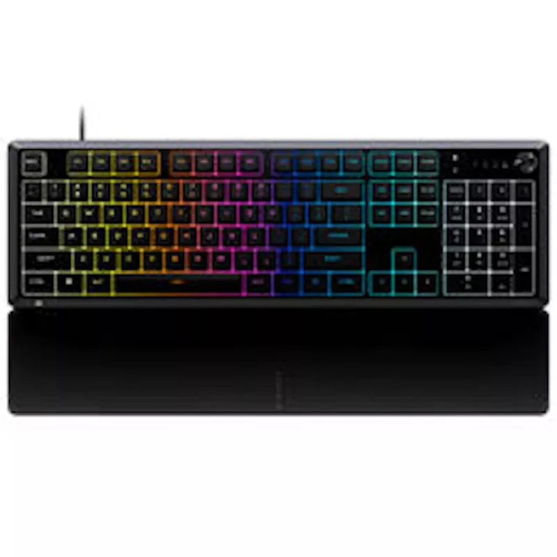 Klawiatura gamingowa CORSAIR SKIFF 100, podświetlenie RGB 10 stref, odporność na zalanie IP42 - czarna