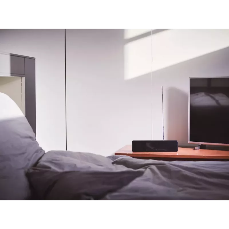 Philips SDV5225/12 Antena telewizyjna wewnętrzna z regulowanym wzmocnieniem, kabel koncentryczny 1,8 m, 75 omów, filtr 3G/4G, DVB-T/T2
