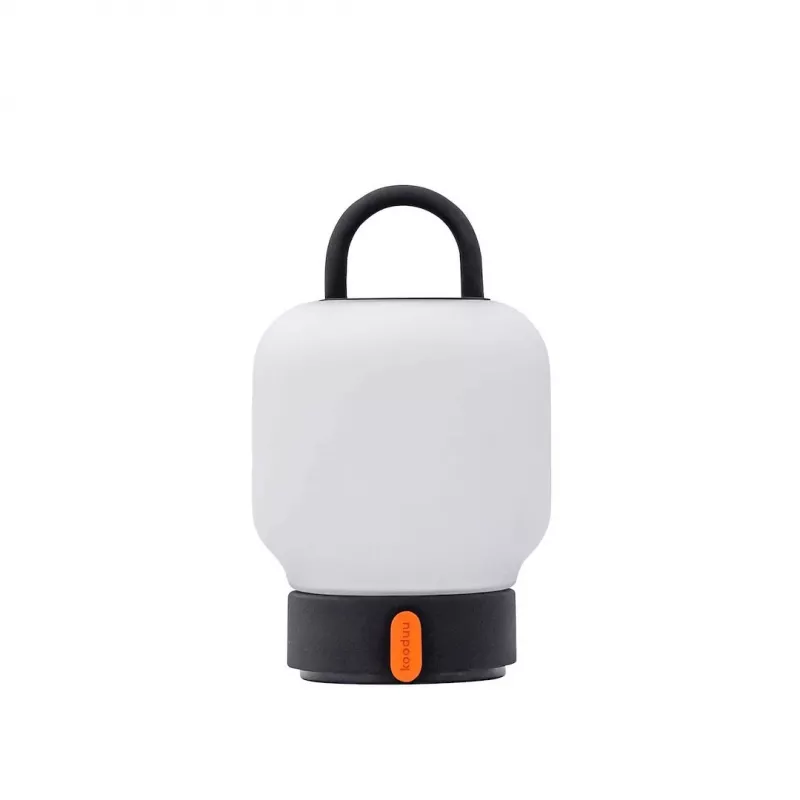 KOODUU Ładowalna lampa stołowa LOOME Szara | 3-stopniowy dotykowy ściemniacz, bateria 2200mAh, USB-C, ciepłe białe LED
