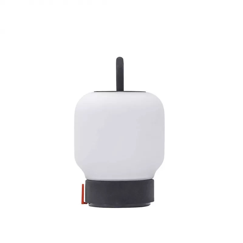 KOODUU Ładowalna lampa stołowa LOOME Szara | 3-stopniowy dotykowy ściemniacz, bateria 2200mAh, USB-C, ciepłe białe LED