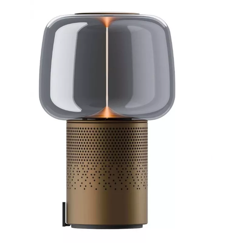 KOODUU Serena Play Przenośna lampa LED z głośnikiem Bluetooth Brązowa