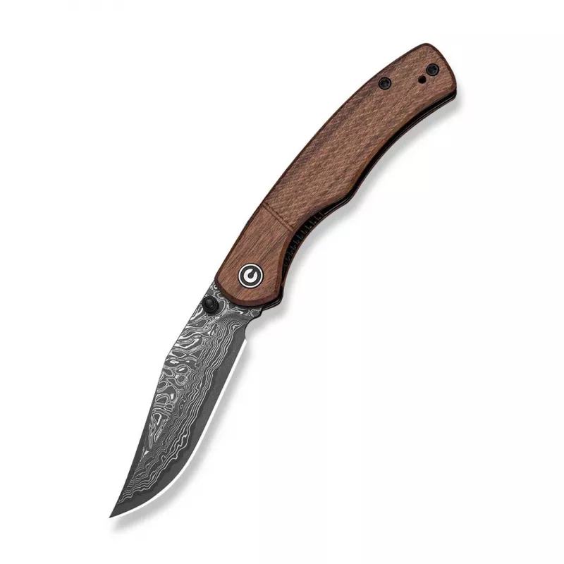 Civivi Clingman Damascus Guibourtia Wood Skladany Nóż