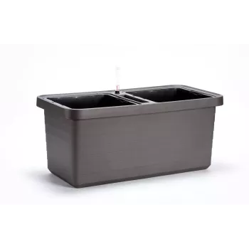 URBALIVE BERBERIS DUO Samonawadniająca donica 78 x 39 cm szara